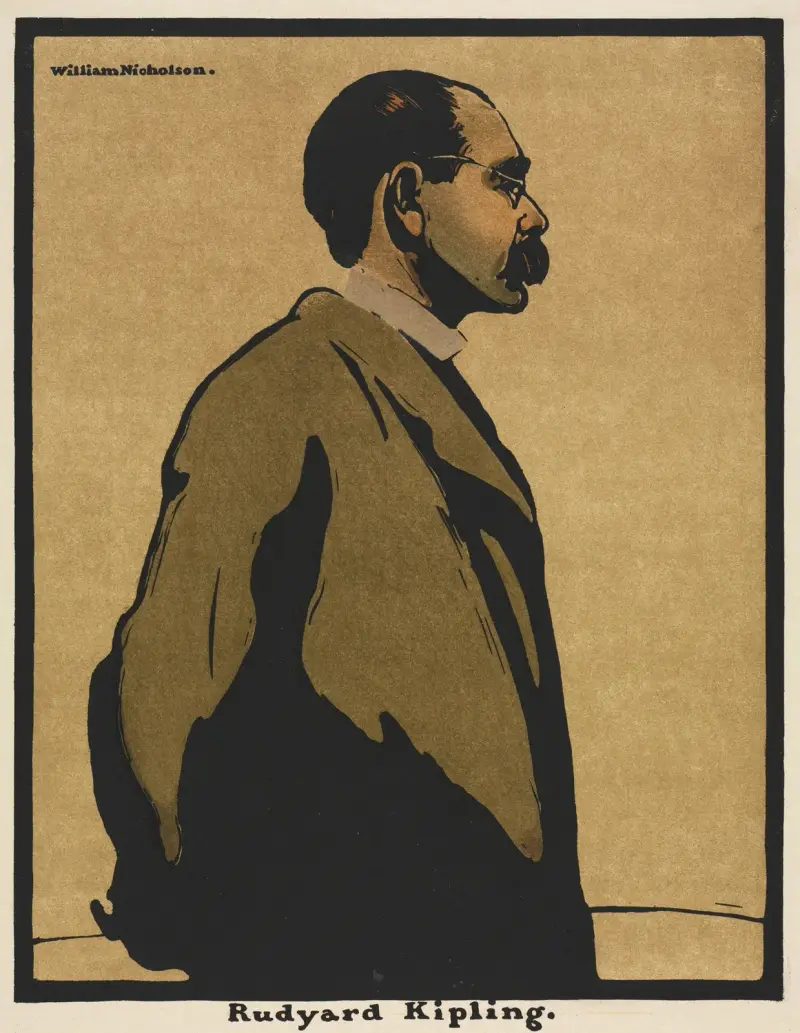 Rudyard Kipling, 1898 av William Nicholson