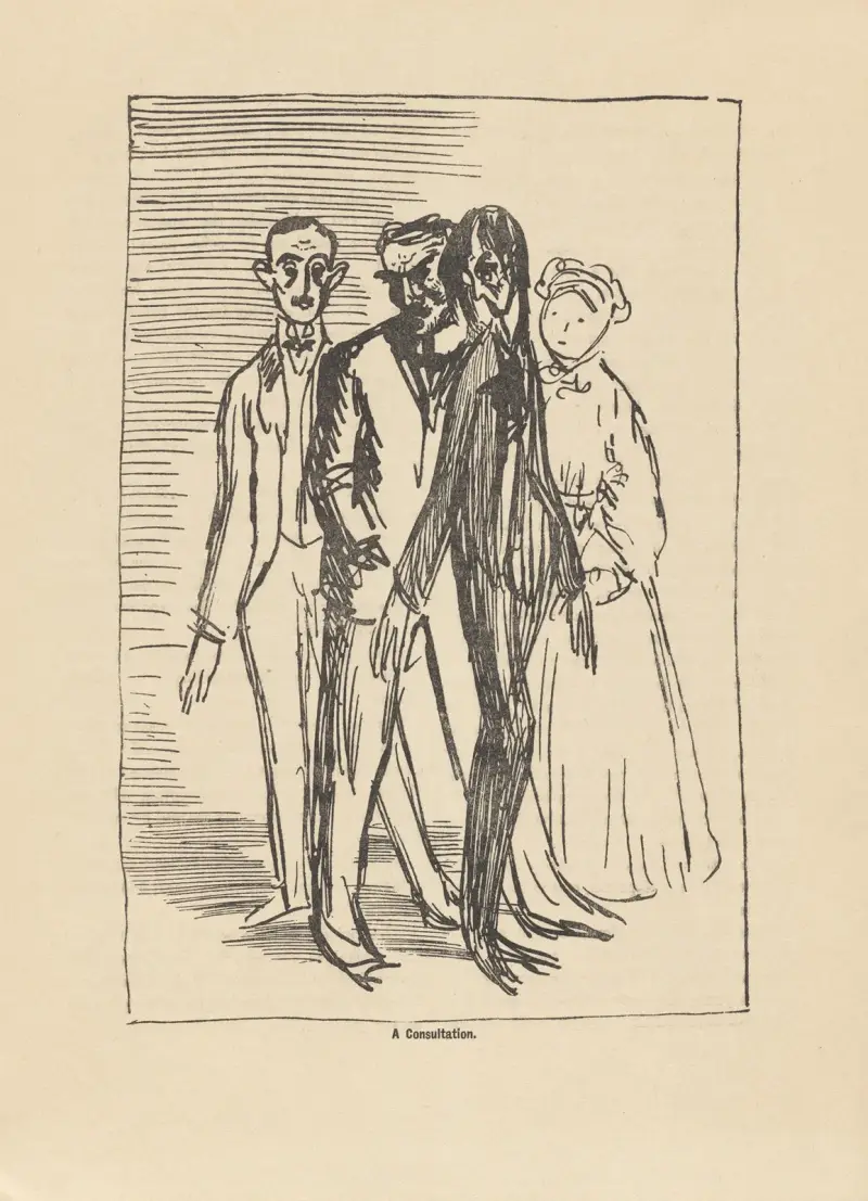 Konzultace, William Orpen