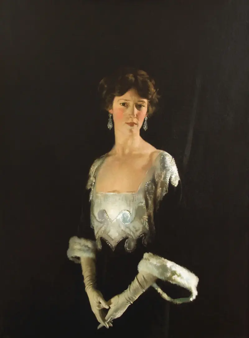 Porträtt av Rose, fjärde markisinnan av Headfort av William Orpen