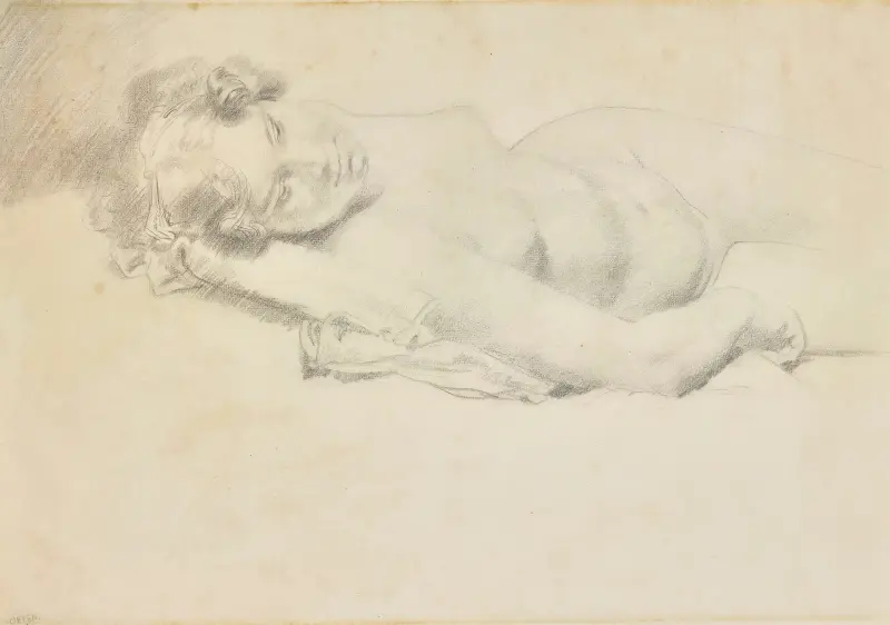 Leżący akt, William Orpen