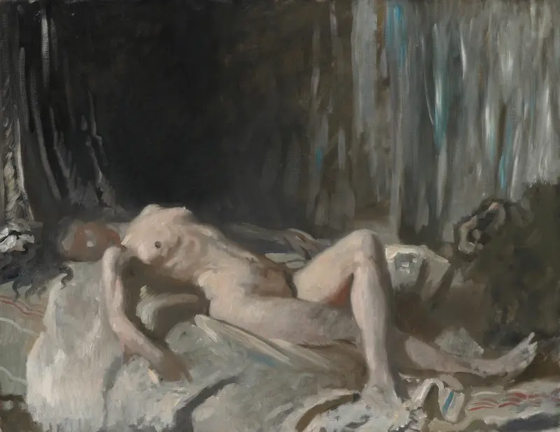 Studie av en kvinnlig nakenfigur av William Orpen