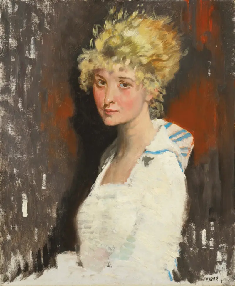 Das Modell des Künstlers, Yvonne von William Orpen