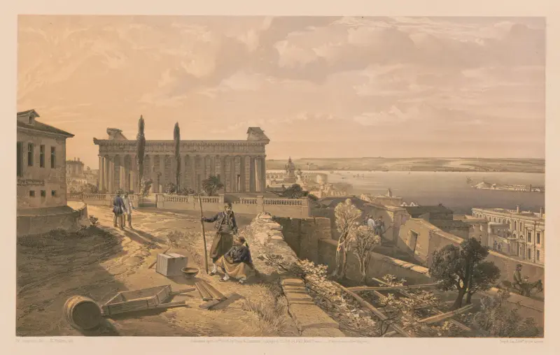 Kyrkan St. Peter och St. Paul, 1855 av William Simpson