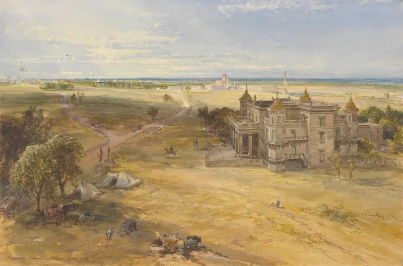 Dilkoosha, Lucknow i fjärran av William Simpson
