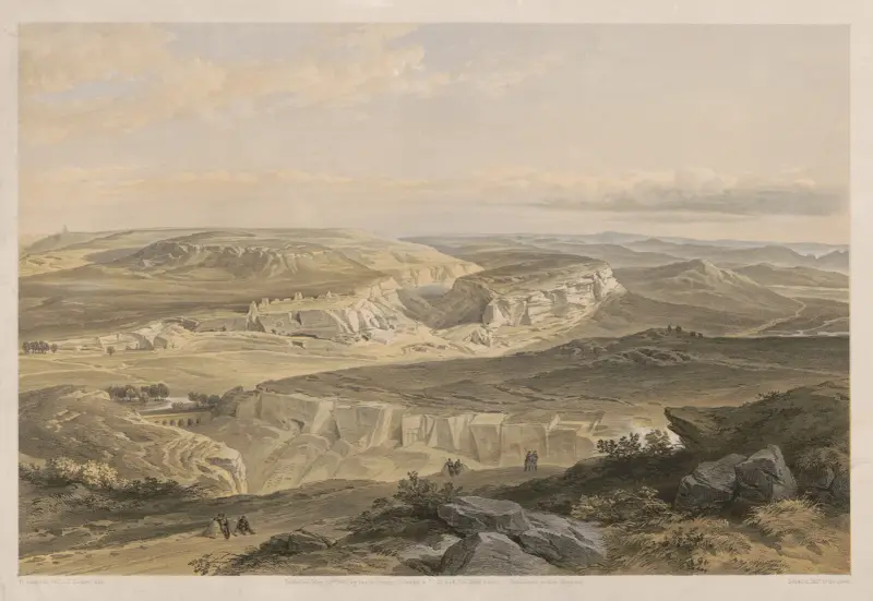 Die Ruinen von Inkerman und die Höhlenstadt von William Simpson