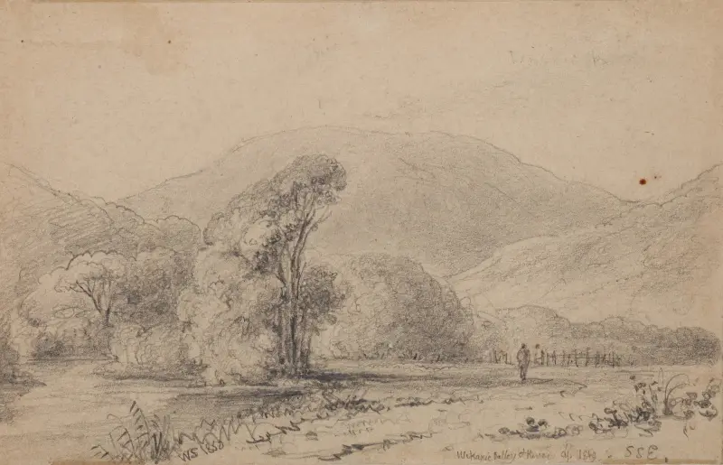 Waikanae Valley and river av William Swainson