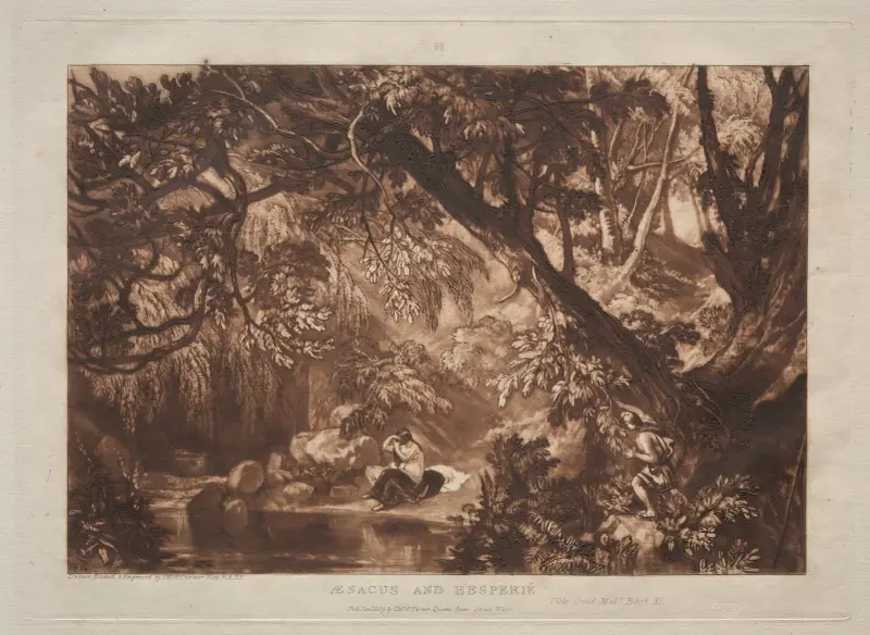 Aesacus and Hesperie av Joseph Mallord William Turner