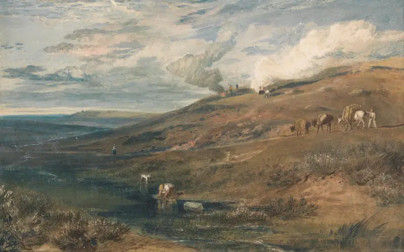 Dartmoor: Källan till Tamar och Torridge av Joseph Mallord William Turner