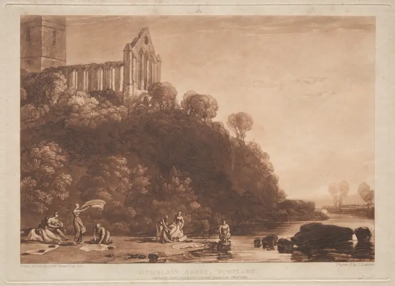Dumblain Abbey, Scotland. – nr 2 av Joseph Mallord William Turner