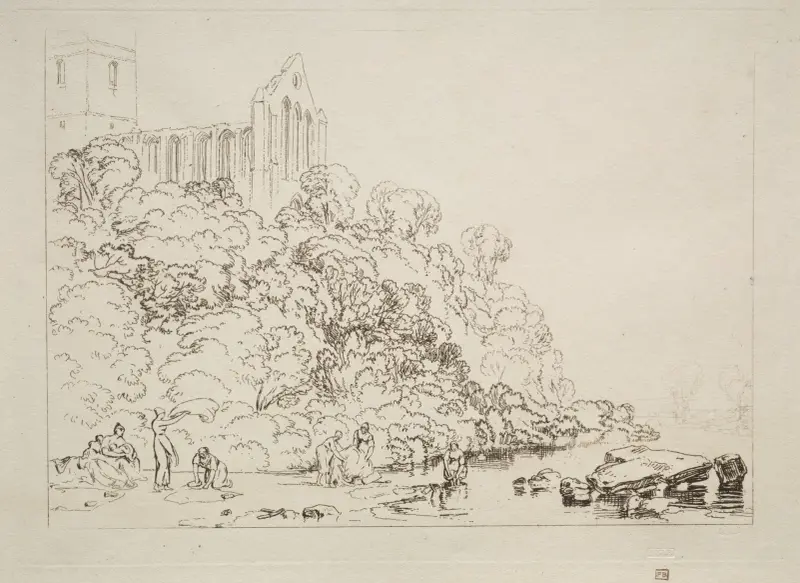 Dumblain Abbey, Skotsko – Nr. 1, Joseph Mallord William Turner