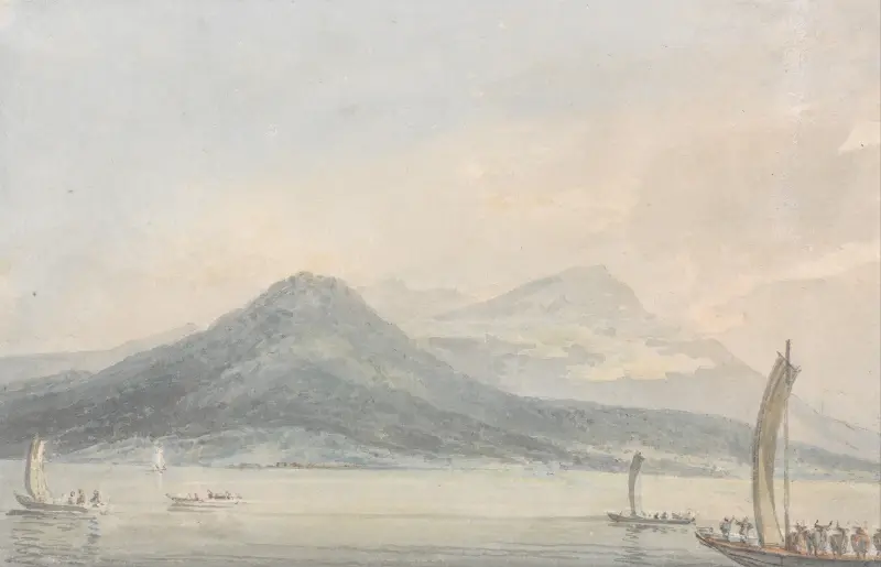 Från Isola Borromeo, Lago Maggiore av Joseph Mallord William Turner