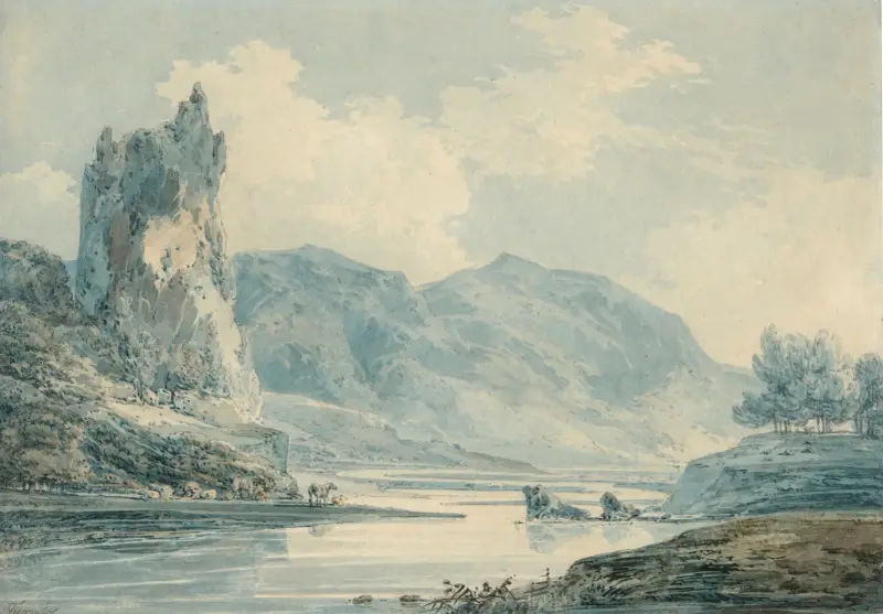 Ilam Rock, Dovedale, Derbyshire von Joseph Mallord William Turner