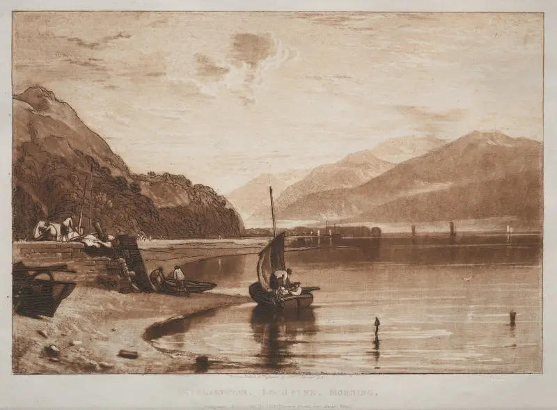 Inverary Pier, Loch Fyne, Morgen von Joseph Mallord William Turner