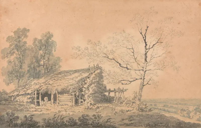 Krajobraz ze stodołą, Joseph Mallord William Turner