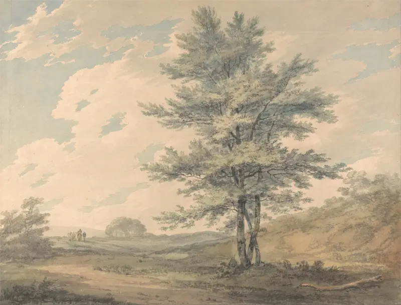 Landscape with Trees and Figures av Joseph Mallord William Turner