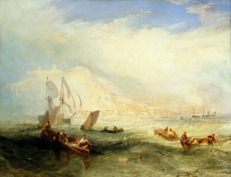 Backmete utanför Hastings av Joseph Mallord William Turner