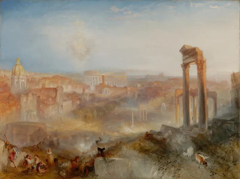 Det moderna Rom – Campo Vaccino av Joseph Mallord William Turner