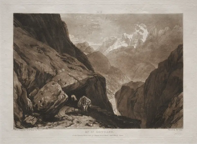 Sankt Gotthardspasset von Joseph Mallord William Turner