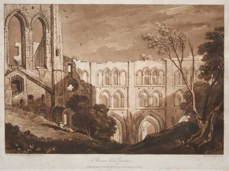 Rivaux Abbey, Yorkshire av Joseph Mallord William Turner