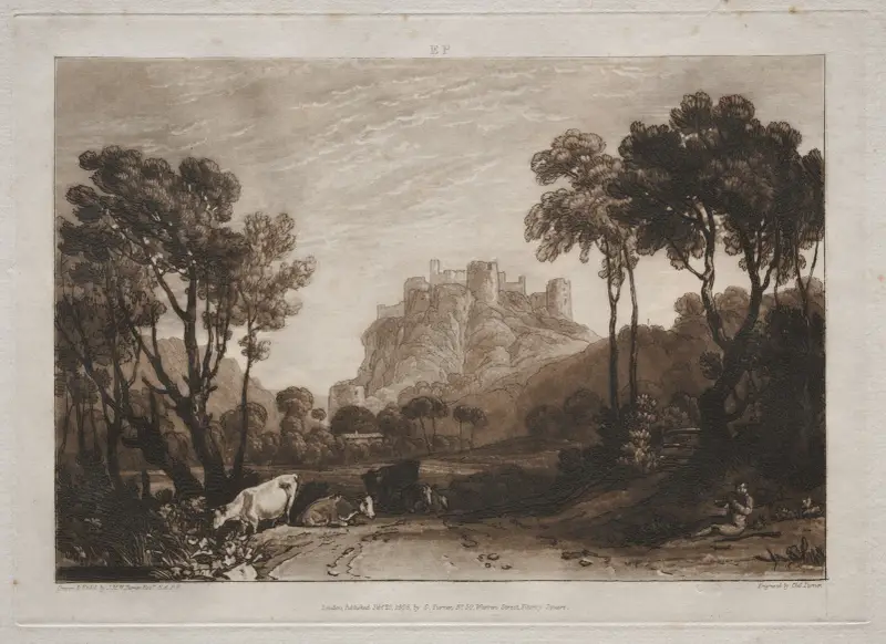 Zamek nad łąkami, Joseph Mallord William Turner