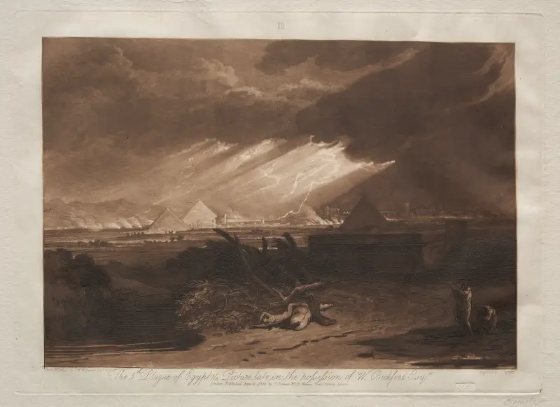 Piąta plaga Egiptu – nr 1, Joseph Mallord William Turner