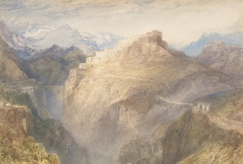 Die Festung L'Esseillon, Val de la Maurienne, Frankreich von Joseph Mallord William Turner