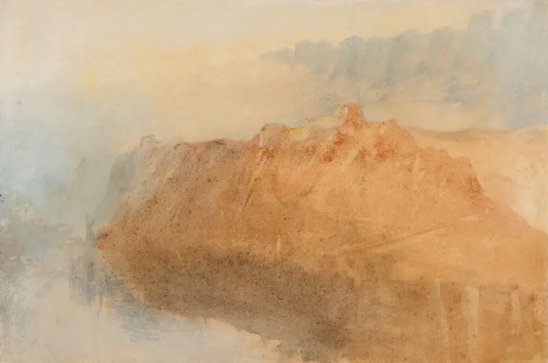 Fästningen Ehrenbreitstein från andra sidan Rhen – nr 2 av Joseph Mallord William Turner