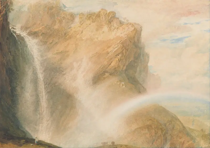 Oberer Fall des Reichenbach: Regenbogen von Joseph Mallord William Turner