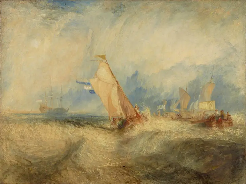 Van Tromp, Going About to Please His Masters av Joseph Mallord William Turner