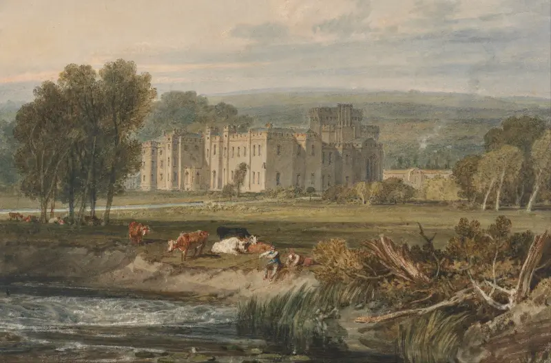 Vy över Hampton Court, Herefordshire, från sydost av Joseph Mallord William Turner
