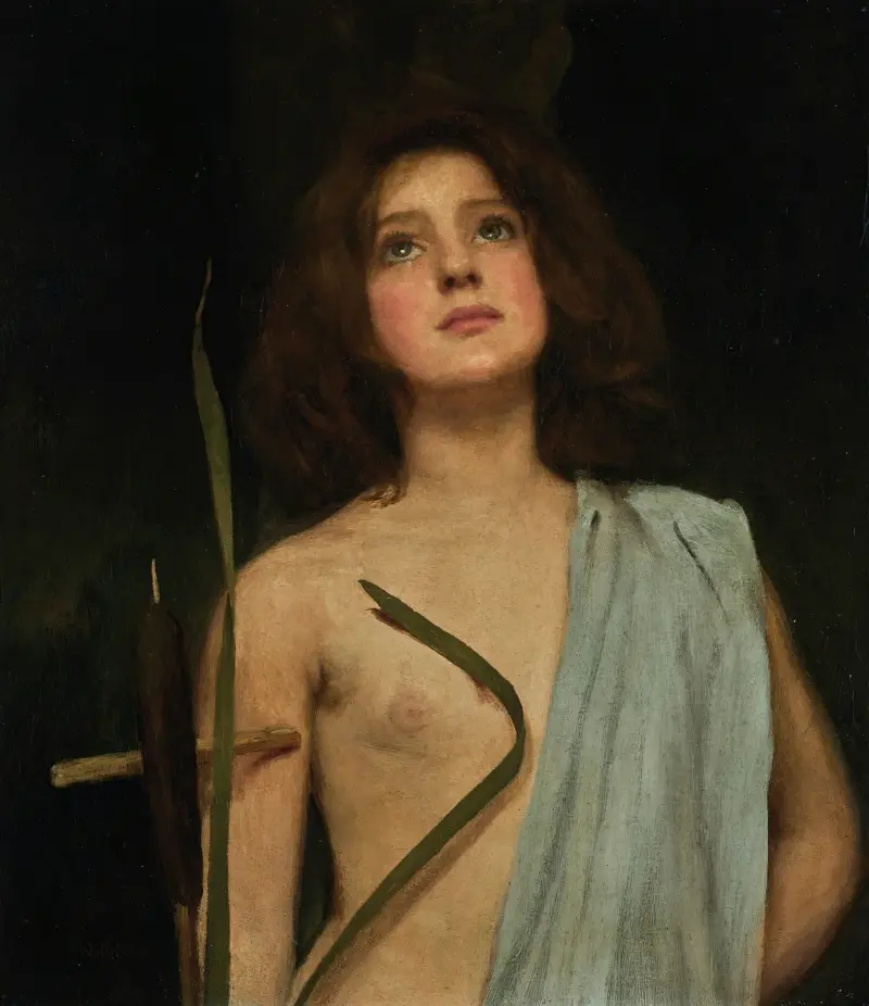 Mladá světice, John William Waterhouse