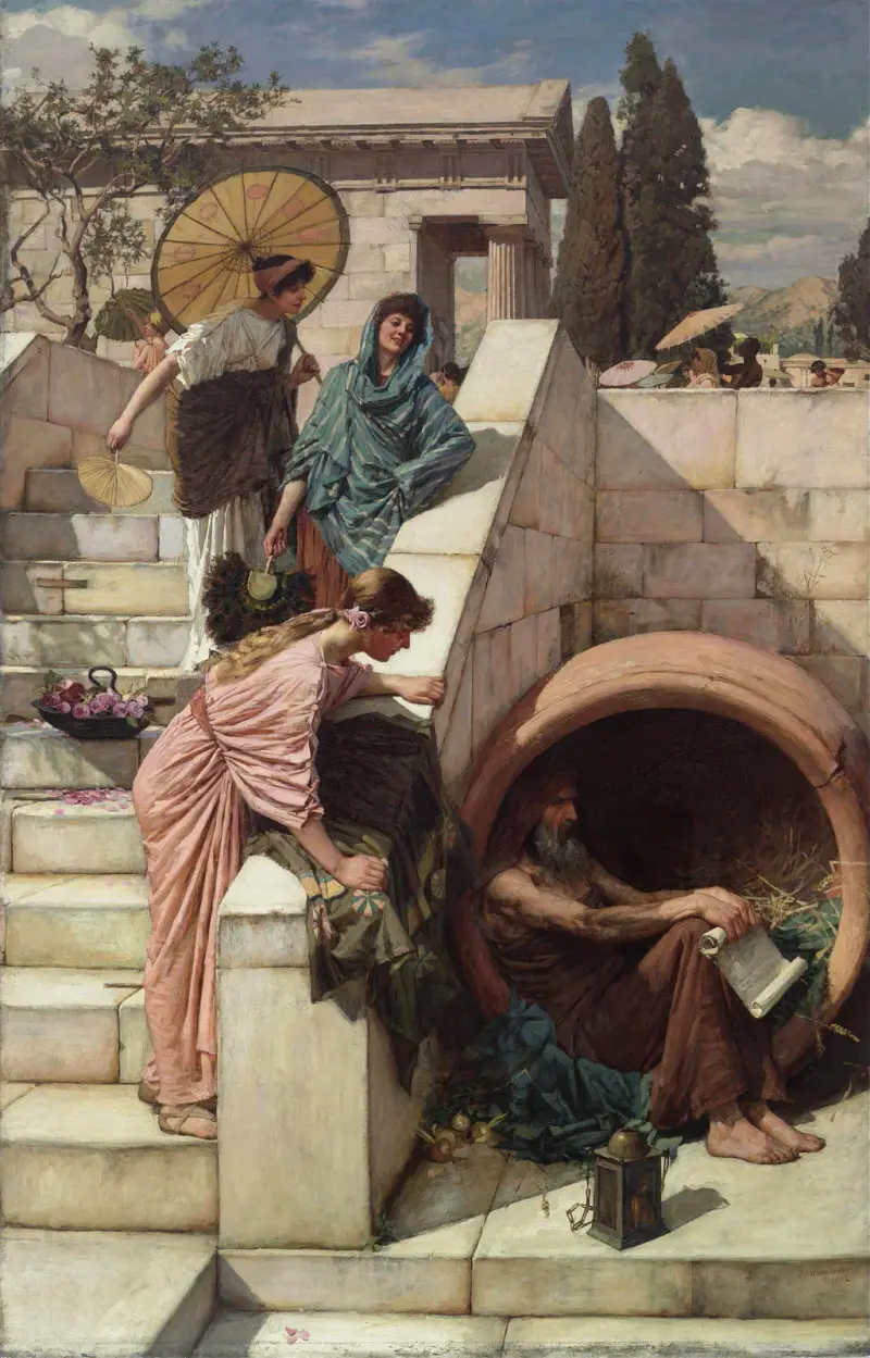 Diogenes von John William Waterhouse