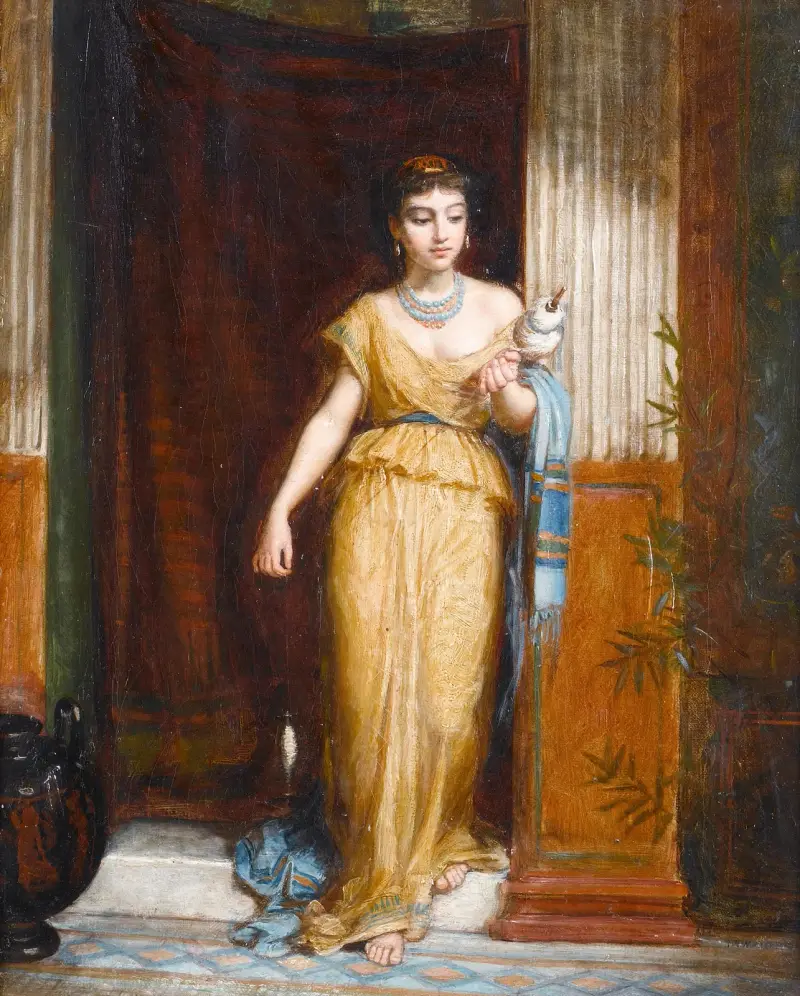 Die Spinnerin von John William Waterhouse