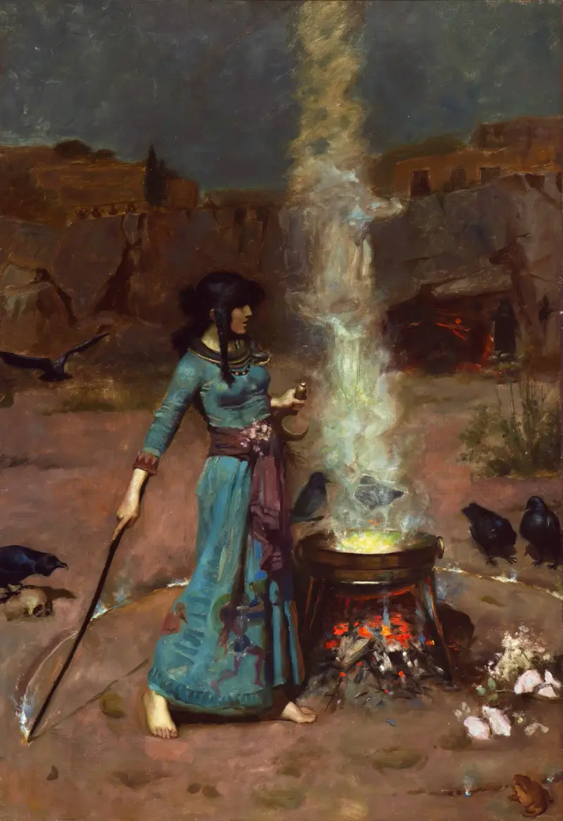 Kruh kouzel, John William Waterhouse