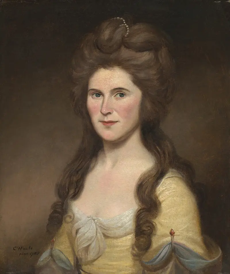 Rebecca Bryan White (Mrs. John White) von Charles Willson Peale