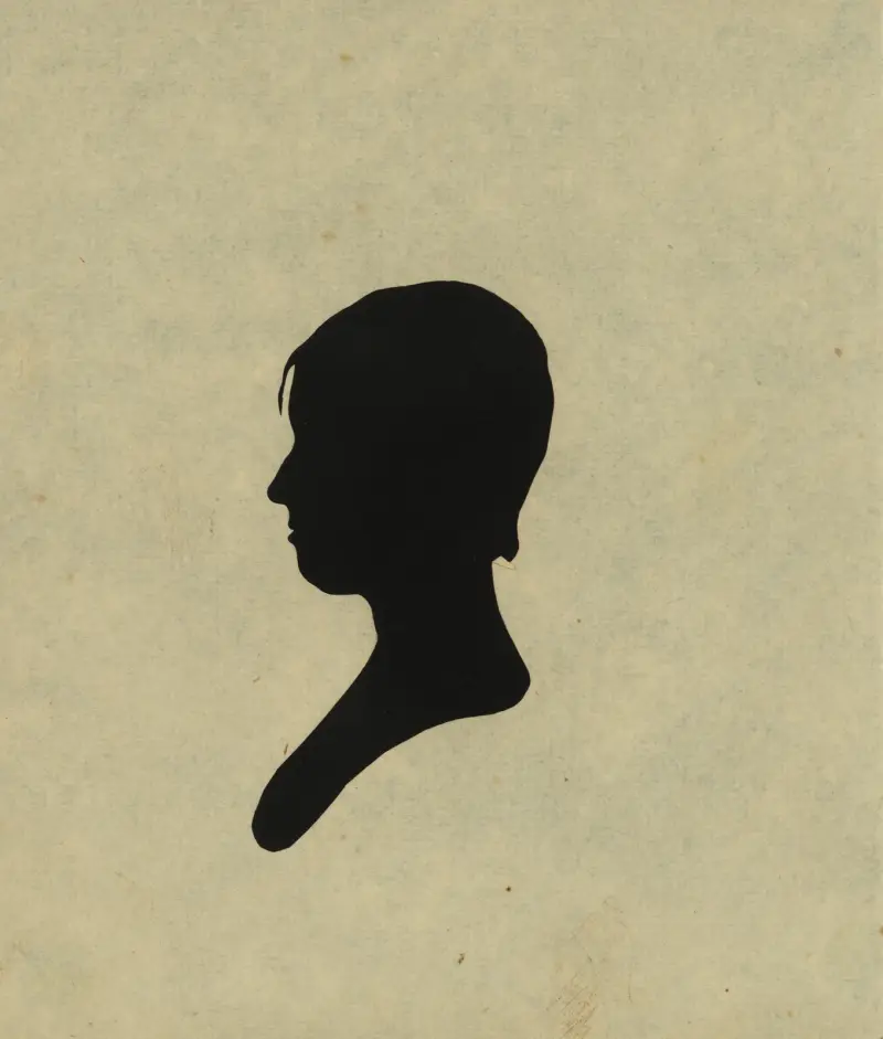 Silhouette of girl facing left, no. 2 av Charles Willson Peale