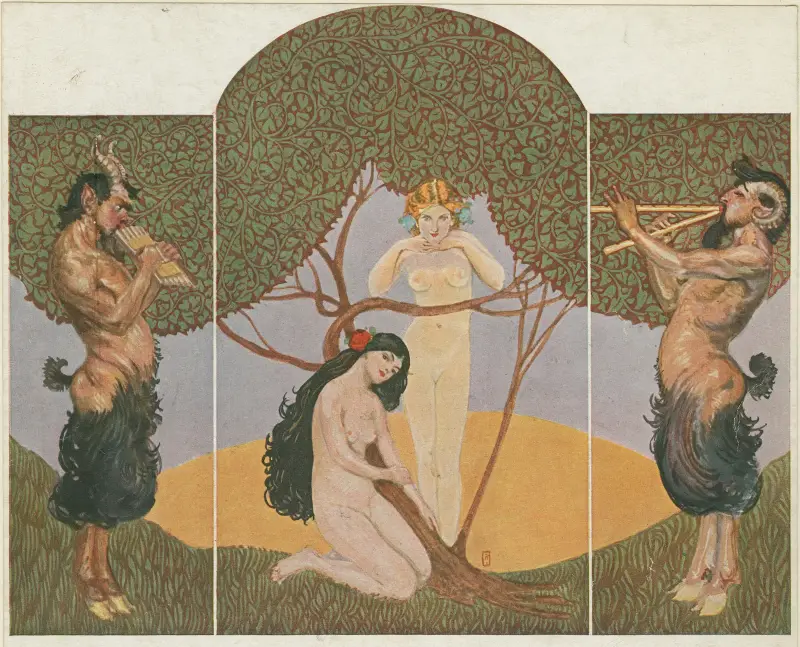 Fauner och nymfer av Willy Pogany