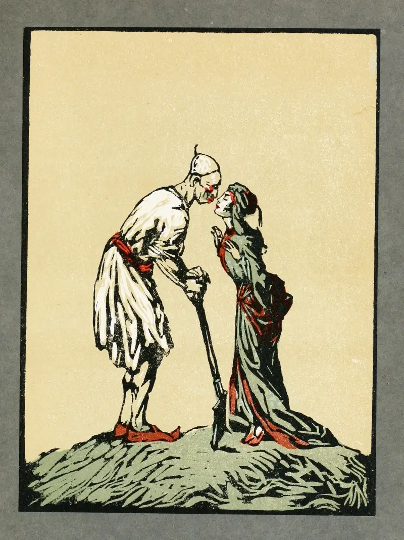 44 türkische Märchen, Tafel 38 von Willy Pogany