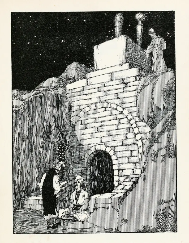 Fyrtiofyra turkiska sagor, plansch 39 av Willy Pogany