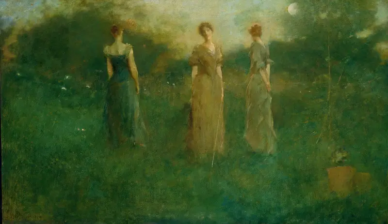W ogrodzie, Thomas Wilmer Dewing