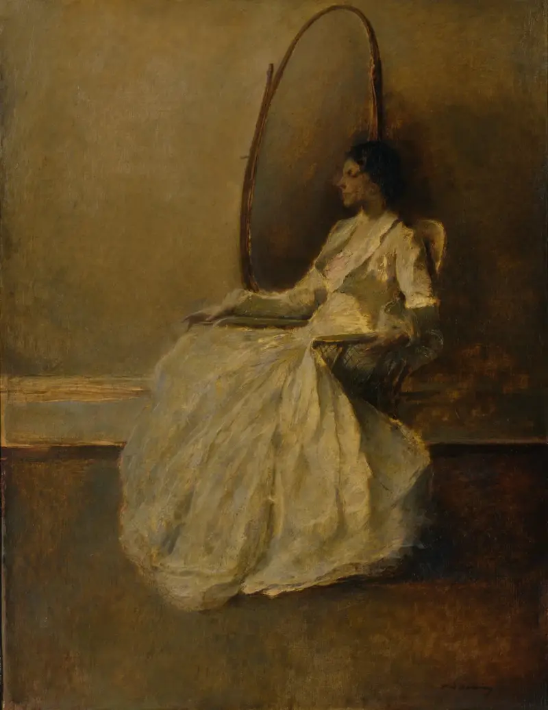 Lady in White (No. 1), 1910 – nr 2 av Thomas Wilmer Dewing
