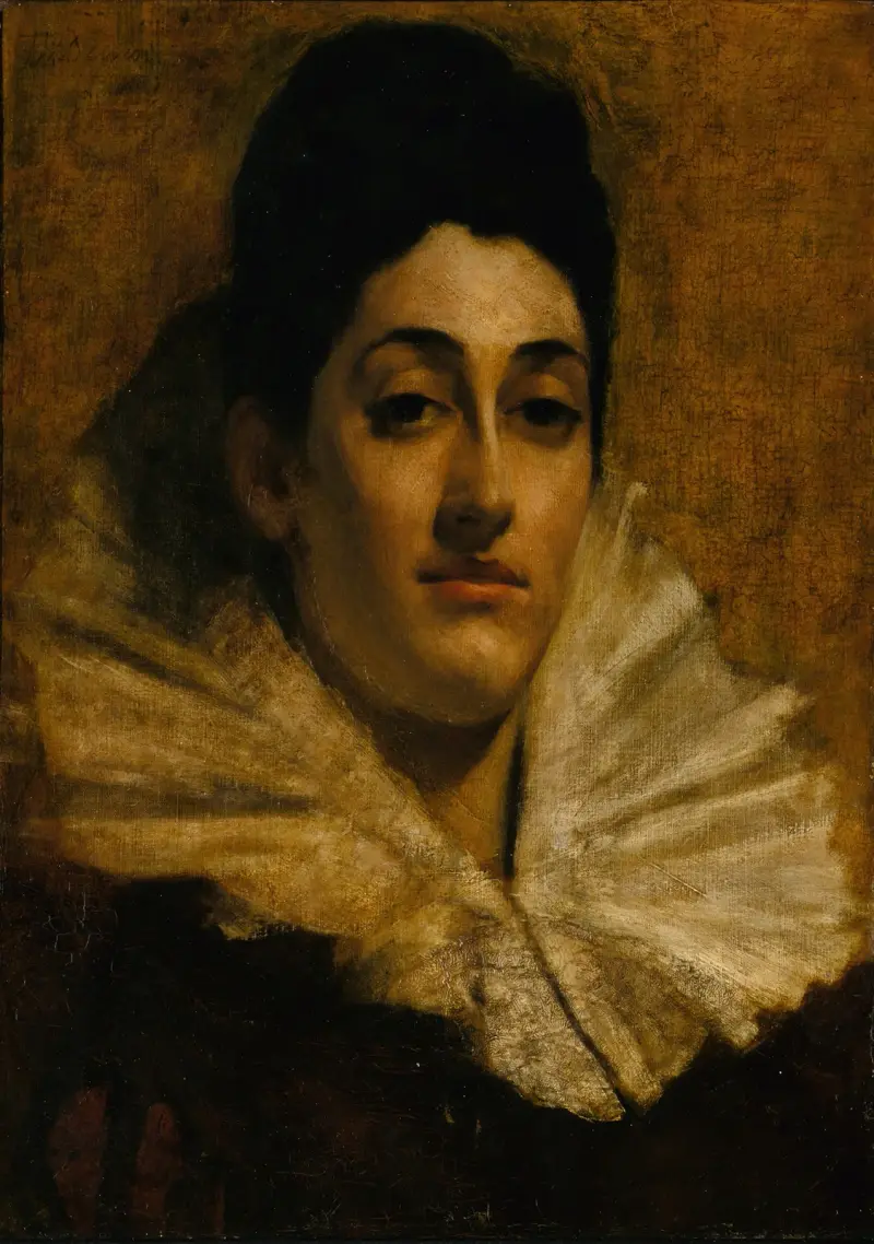 Porträtt av Frances C. Houston av Thomas Wilmer Dewing