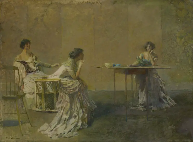 The Gossip av Thomas Wilmer Dewing
