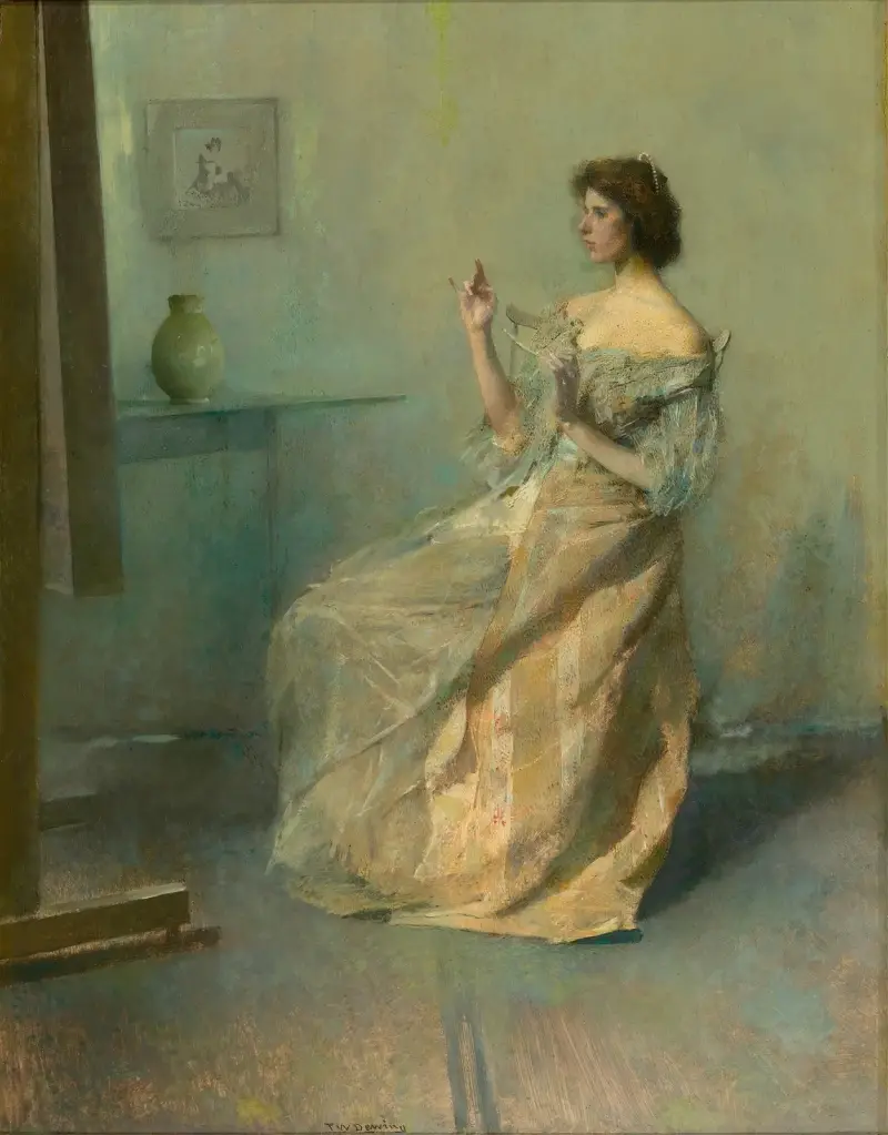 Naszyjnik, Thomas Wilmer Dewing