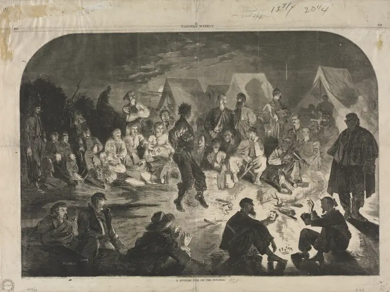 Ein Biwak am Potomac von Winslow Homer