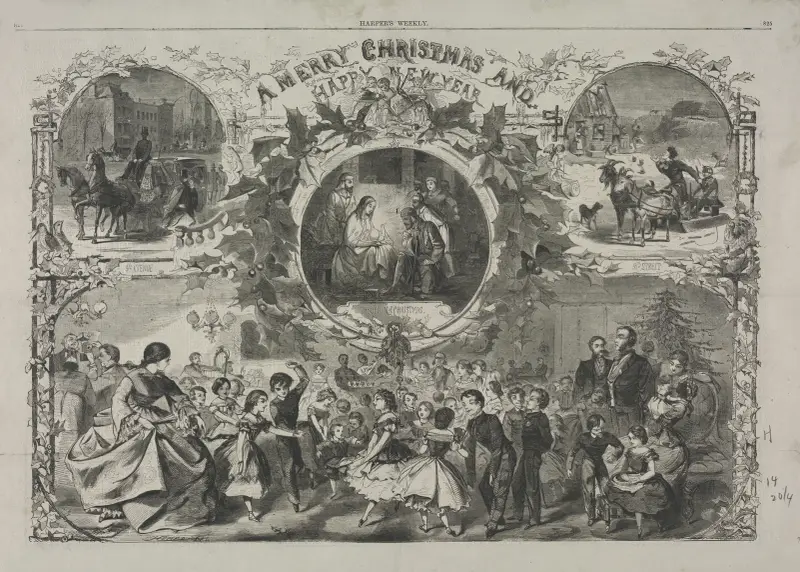En god jul och ett gott nytt år av Winslow Homer