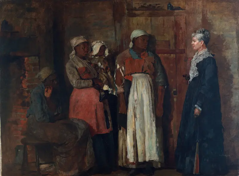 Den gamla härskarinnan på besök av Winslow Homer