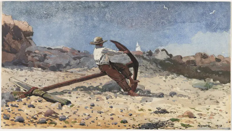 Chłopiec z kotwicą, Winslow Homer