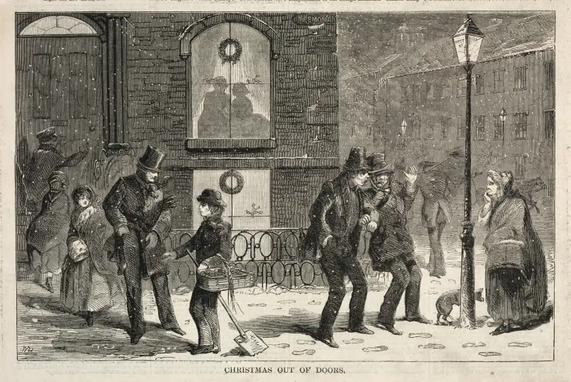 Weihnachten im Freien von Winslow Homer