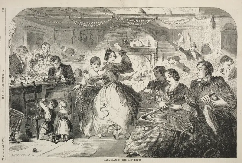 Höstlekar – Äppelfesten av Winslow Homer
